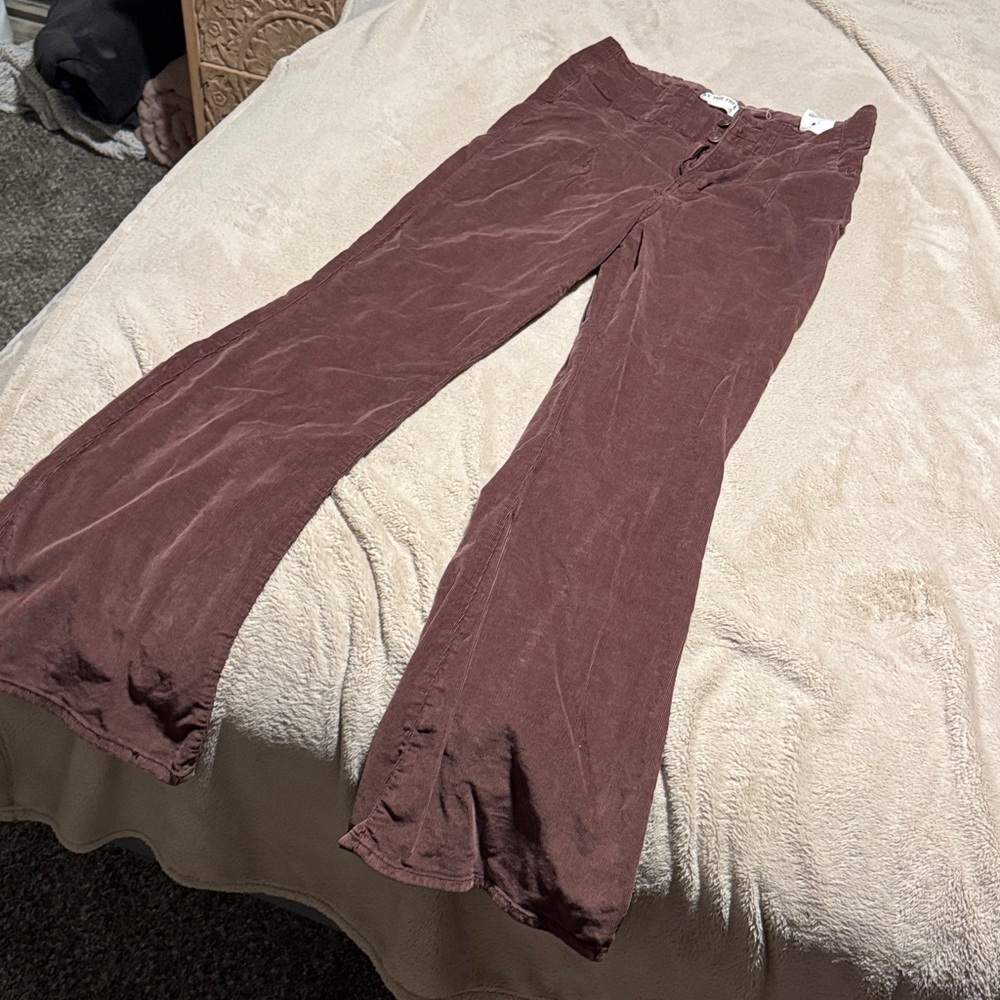 We The Free Women's Flare Wide Leg Jeans in Deep Mauve
